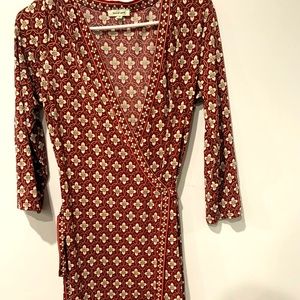 Medium Max Studio Wine Wrap Dress